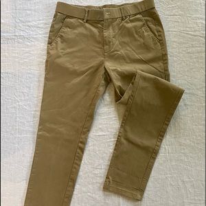 Plaid&Plain men’s khaki jeans